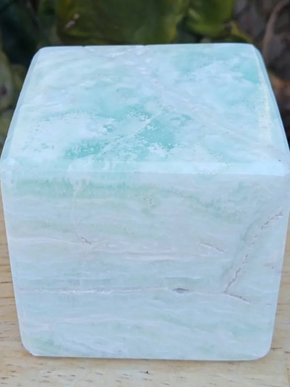 Caribbean calcite FLOATING CUBE 01 CLARITY change MEMORY
